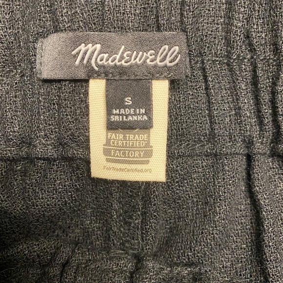 Madewell Breezewoven Pull-On High-Rise Straight Pants Size Small - Picture 7 of 9